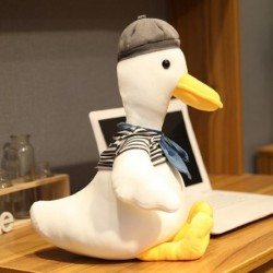 Magasság: 30 cm - 30-75 cm-es szép festőlúd plüssjáték aranyos állat, népszerű kitömött baba divat kreatív