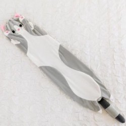 Magasság: 90 cm - Hot Sale 50-130CM Aranyos plüss macska bőr babák kitömött macskajátékok félkész termék párna