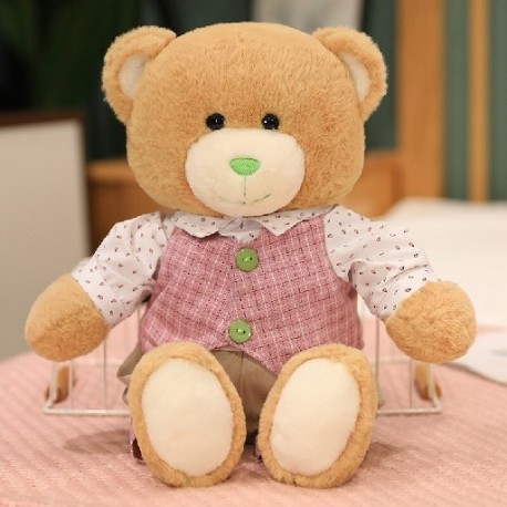 Magasság: 30 cm - 1 db 30/40 cm-es Kawaii pár mackó nyúl plüssjátékok Kedves Valentin karácsonyi babák, kitömött puha