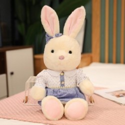 Magasság: 30 cm - 1 db 30/40 cm-es Kawaii pár Teddy Bear Nyúl plüss játékok Kedves Valentin karácsonyi babák, kitömött