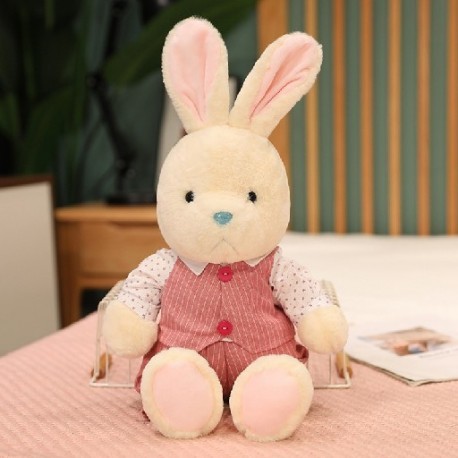 Magasság: 30 cm - 1 db 30/40 cm-es Kawaii pár mackó nyúl plüssjátékok Kedves Valentin karácsonyi babák, kitömött puha