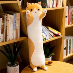 Magasság: 50 cm - Kedves plüss hosszú macskajátékok párna puha alvópárna nappárna kitömött állatbabák Kawaii