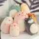 Magasság: 45cm - 45/80 cm Squishy játék Kawaii állati zsír dinoszaurusz Shiba Inu kutyapárna plüss játékok Aranyos