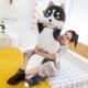Magasság: 70 cm - 70-150 cm Hatalmas méretű hosszú husky plüss játékok Rajzfilm alvópárna babák kitömött puha