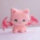 Magasság: 30 cm - 30/40 cm Aranyos rózsaszín japán cseresznyevirágos kimonó stílusú repülő szárnyak denevér plüss