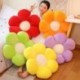 Szín: sárga - 30-80cm Kawaii színes virágos plüss párna párna puha napraforgó növényi szőnyeg Töltött kanapéágy