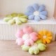 Szín: sárga - 30-80cm Kawaii színes virágos plüss párna párna puha napraforgó növényi szőnyeg Töltött kanapéágy