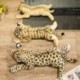 Magasság: 39 cm - Szép szimuláció Oroszlán Tigris Leopárd Plüss játékok Aranyos kitömött puha, igazi állatszerű