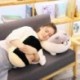 Szín: 55 cm barna nyitott szem - 1 db Lovely Fat Shiba Inu & Corgi Kutya Plüss Játékok Töltött puha Kawaii Állati