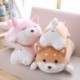 Magasság: 36 cm - 36/55 Aranyos kövér Shiba Inu kutya plüssjáték, kitömött puha Kawaii állati rajzfilmpárna Kedves