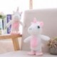 Miaoowa 1db 18 cm-es Kawaii sétáló és beszélő egyszarvú plüss játék Hanglemez plüss egyszarvú kitömött játékok