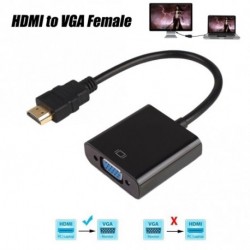 HDMI Male to VGA Női 1080P Adapter Videó kábel átalakító kábel számítógéphez