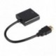 HDMI Male to VGA Női 1080P Adapter Videó kábel átalakító kábel számítógéphez