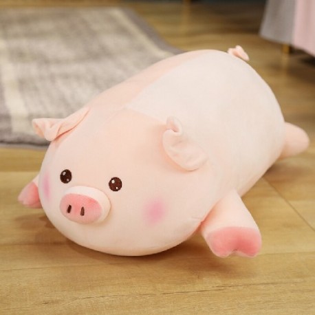 Magasság: 100 cm bélés nélkül - 80/100 cm Óriás Husky kutya malac plüss hosszú párnával tömött puha alvópárna