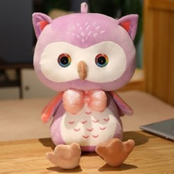 Magasság: 35 cm - 25 cm-es kiváló minőségű újszülött baba aranyos bagolypárna, szép bagoly szárnyas plüssjátékok