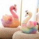 Magasság: 30 cm - 25/30/40 cm Kawaii Rainbow plüss hattyújátékok kitömött állat hattyú viselet koronahercegnős