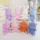 Szín: rózsaszín nyúl - 12-15 cm Aranyos Nyulak Bear Unicorn Plüss függő babák Kawaii Unicorn gyémánt kulcstartó