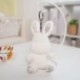 Szín: rózsaszín nyúl - 12-15 cm Aranyos Nyulak Bear Unicorn Plüss függő babák Kawaii Unicorn gyémánt kulcstartó