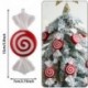 Szín: cukorka 2 - Többstílusú Aranyos cukorka vesszők karácsonyi labdák karácsonyfadíszek 2023 függő díszek Navidad