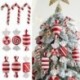Szín: cukorka 3 - Többstílusú, aranyos cukorka vesszők karácsonyi labdák karácsonyfadíszek 2023 függő díszek Navidad