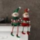 Szín: zöld manó baba - Piros zöld plüss karácsonyi manók dekorációk babák nagy méretű puha kitömött 2023 Navidad