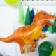 Szín: sétáló Rex - 1db dinoszaurusz lufi sétáló dinoszaurusz 18 hüvelykes dinoszaurusz kerek fólia lufi rajzfilm