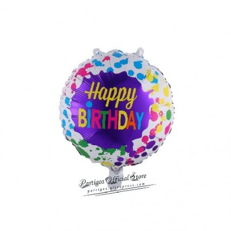 Szín: 15 - 50db Mix18Inch Boldog születésnapot Balloon Fólia Globos Hélium Lakásdíszek Mylar Balls Gyerek Party