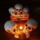 Szín: 14x22x18cm fehér - Minden méret mesterséges koponya csontváz Halloween dekoráció ijesztő horror kellékek lógó