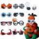 Szín: vér - Vicces Halloween szemüvegek gyerekeknek Halloween jelmezek szemüvegek karneváli cosplay kellékek sütőtök