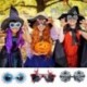 Szín: vér - Vicces Halloween szemüvegek gyerekeknek Halloween jelmezek szemüvegek karneváli cosplay kellékek sütőtök