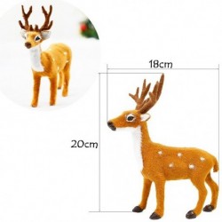 Szín: 20 cm - 1 db plüss rénszarvas karácsonyi szarvas baba karácsonyi jávorszarvas szimuláció karácsonyi dekoráció