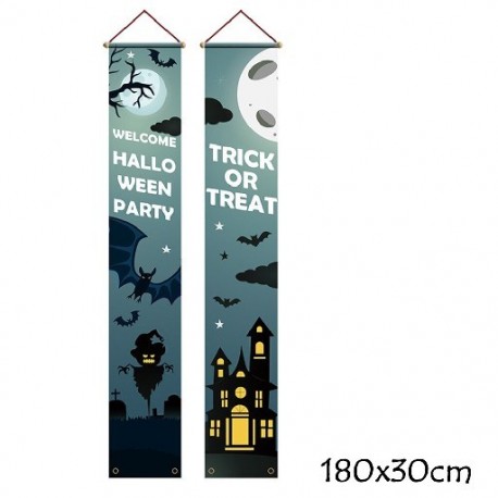 Szín: 5. páros - Halloween Creeping Ghost Csipke függöny Halloween ajtó ablak dekoráció otthonra ijesztő koponya fekete