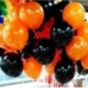 Szín: vegyes - 30 db 10 hüvelykes Halloween léggömb szett narancssárga és fekete dekoratív ballon Halloween otthoni