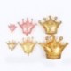 Fekete szín - Vegyes méretű aranykoronás lufi fólia hélium lufi Baby Prince Princess Crown Globos Gyerekek születésnapi