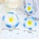 Szín: kék - 10 db hab Hawaii trópusi mesterséges frangipani Flower Beach Plumeria virágok Nyári Születésnapi Esküvői