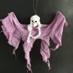 Szín: lila szellem - Horror Halloween Lógó Csontváz Dekorációk Ágynemű Lógó Szellem kísértetház Ijesztő kellékek