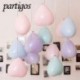Szín: macaron fehér - 10db 10 hüvelykes szív lufi macaron színek latex lufi matt színű léggömb születésnapi parti