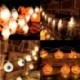 Szín: szemgolyó 1 - 1,5 m 10 LED-es halloween-füzér fények Pókkoponya sütőtök lámpa dísz Halloween díszek otthonra