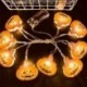 Szín: szemgolyó 1 - 1,5 m 10 LED-es halloween-füzér fények Pókkoponya sütőtök lámpa dísz Halloween díszek otthonra