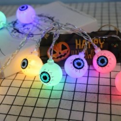 Szín: szemgolyó 2 - 1,5 m 10 LED-es halloween-füzér fények Pókkoponya sütőtök lámpa dísz Halloween díszek otthonra