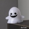 Szín: mosoly szellem - Aranyos színes Halloween Ghost Lights Függő LED lámpa Halloween otthoni szoba kerti dekorációi