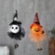 Szín: sütőtök 1 - Halloween fátyol babák dekorációk lógó szellem sütőtök fekete macska boszorkány medál