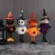 Szín: sütőtök 1 - Halloween fátyol babák dekorációk lógó szellem sütőtök fekete macska boszorkány medál