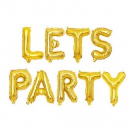 Szín: lehetővé teszi a parti aranyat - 9db/tétel 16 hüvelykes Lets Party ALOHA levél Lufi party dekoráció levél lufi