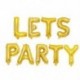 Szín: lehetővé teszi a parti aranyat - 9db/tétel 16 hüvelykes Lets Party ALOHA levél Lufi party dekoráció levél lufi