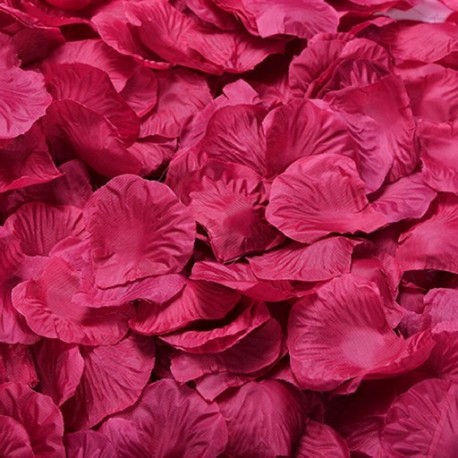 Szín: lila vörös - 100db selyem rózsaszirom Esküvői parti dobás szirmok morzsa ajánlat szoba dekoráció Valentin napi