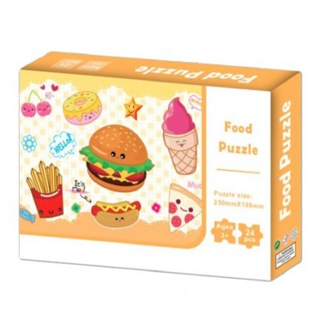 Szín: 9 hamburger - 24 részes játékok gyerekeknek rajzfilm oktatási agy kirakós játék 24 részes DIY kirakós játék