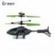 Szín: zöld - Fiúk ajándék újratölthető USB töltő felfüggesztett repülő helikopter repülő játékok mini drón