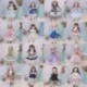 Szín: 6 - Új meglepetés ajándékba illesztett baba Kawaii képregény arc 1/6 Bjd Dolls Anime stílus