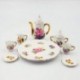 Szín: 01 - Virágmintás Aranyos kitömött játékok Hobbik Aranyos miniatűr porcelán teáskészlet Evőeszköz csésze